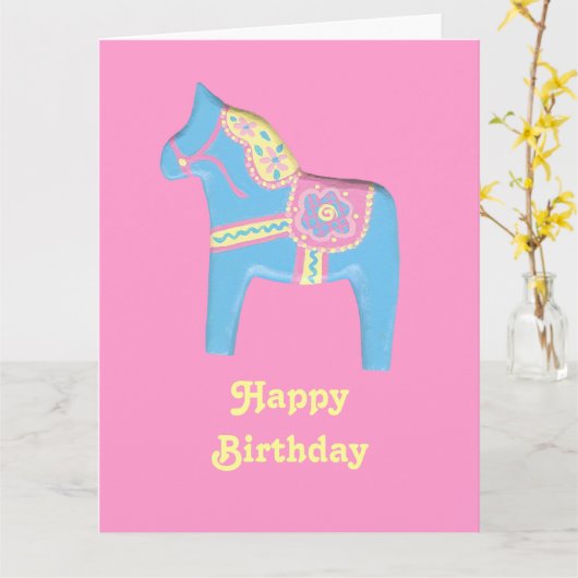 キッズビッグ誕生日 カード (黄色い花)