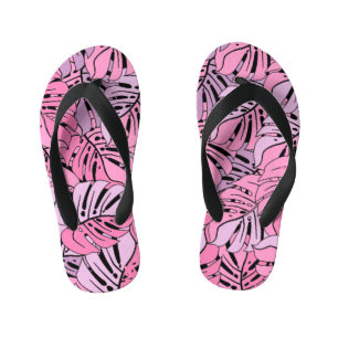 キッズビーチサンダル – 熱帯葉