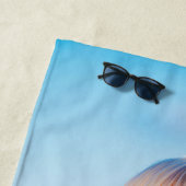 キッズビーチタオルカスタム写真付き ビーチタオル (インサイチュ)