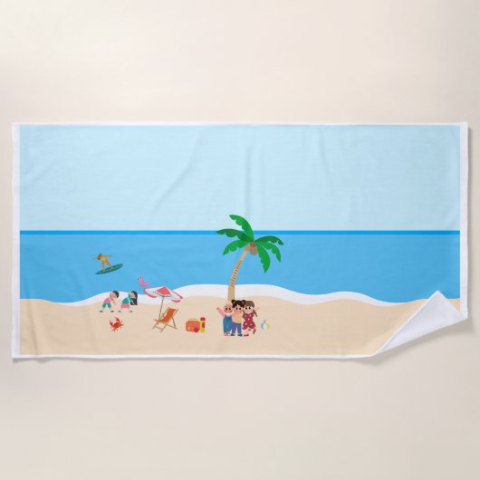 キッズビーチタオル ビーチタオル (正面)