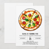 キッズピエレガントザ誕生日 招待状 (正面/裏面)