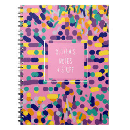 キッズピカラフルックカアートート新学期 ノートブック