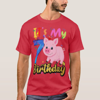 キッズピグ7誕生日7歳ピグ誕生日プレ Tシャツ