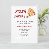 キッズピザ誕生日パーティー 招待状 (スタンド正面)