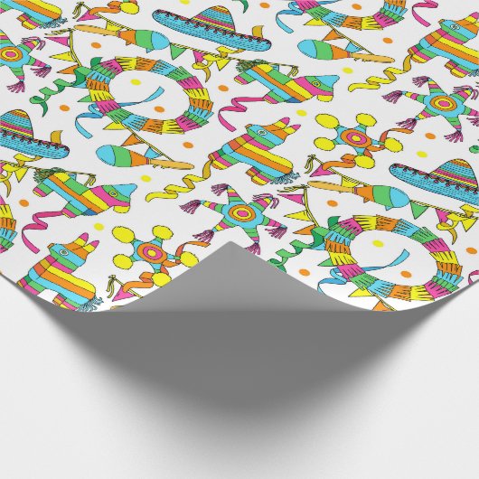 キッズピナタフィエスタバースデーパーティー ラッピングペーパー (角)