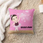 キッズピパーソナライズされたックバレリーナ装飾用クッション クッション (ブランケット)