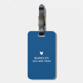 キッズピパーソナライズされたックモノグラムジンガムバッグラベル ラゲッジタグ (裏面縦)