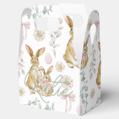 キッズピンクの花のパターン復活祭パーティーギフト フェイバーボックス (オープン)