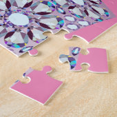 キッズピンクプリンセス王室の君主制クラウン ジグソーパズル (側面)