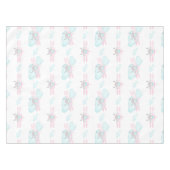 キッズピンク航空飛んでいる誕生日 テーブルクロス (正面(横))