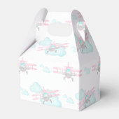 キッズピンク航空飛んでいる誕生日 フェイバーボックス (裏面サイド)