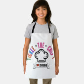 キッズピンク「シェフをくすぐる」フードトラックスタイル エプロン (インサイチュ)