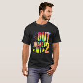 キッズピースアウトついに2歳2歳の誕生日を迎えた Tシャツ (正面フル)