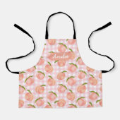 キッズピーチパーソナライズされたエプロン調理師ベーキングBBQ エプロン (正面)