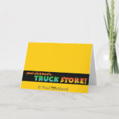 キッズファイアートラックカスタムハッピーバースデー カード (裏面)