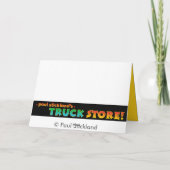 キッズファイアートラック誕生日 カード (裏面)