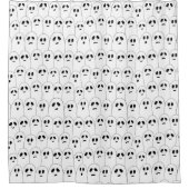 キッズファニーハロウィーンかわいい白い幽霊たち パターン（の模様が）ある シャワーカーテン (正面)