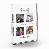 キッズファミリーパパ4コラージュのお父さん フォトブロック (左)