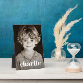 キッズファミリーフォト名前をカスタムする文字 フォトプラーク (側面)