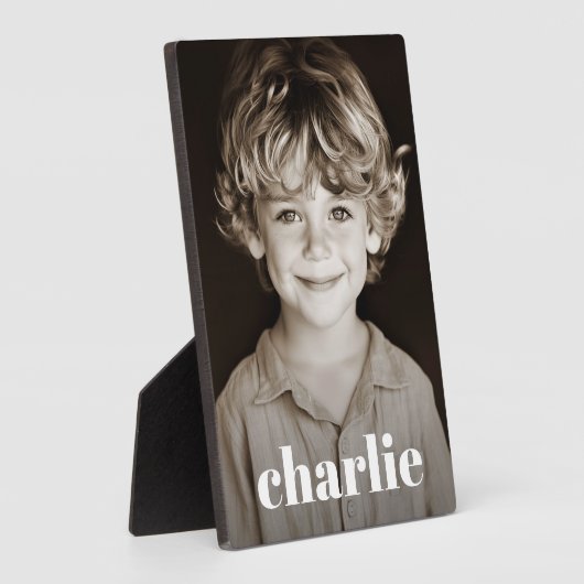 キッズファミリーフォト名前をカスタムする文字 フォトプラーク (側面)