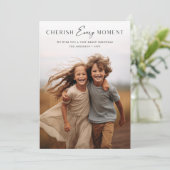 キッズファミリーモダンのクリスマスを大切にする カード (スタンド正面)