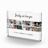 キッズファミリー付き父親14フォトコラージュキープサケ フォトブロック (右)