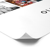 キッズファミリー付き父親14フォトコラージュキープサケ ポスター (角)