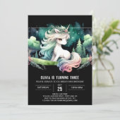 キッズファンタジーホース誕生日 招待状 (スタンド正面)