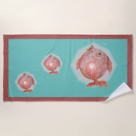 キッズファンタジー魚ビーチ ビーチタオル