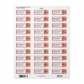 キッズファーストバレンタインデー住所 シールd5 ラベル (フルシート)