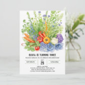 キッズファーマーズマーケット誕生日 招待状 (スタンド正面)