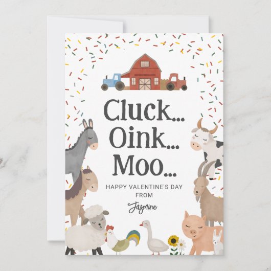 キッズファーミヤードキッズバレンタインデー シーズンカード (正面)