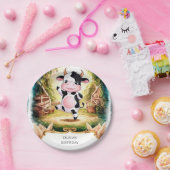 キッズファームカウズ誕生日 ペーパープレート (パーティー)