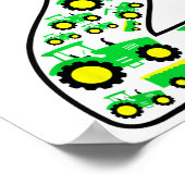 キッズファームトラクターボーイ2nd誕生日2歳トッド ポスター (角)