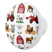 キッズファーム動物 セラミックノブ (右)