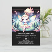 キッズフェお洒落アリー誕生日 招待状 (スタンド正面)