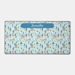 キッズフェアリー城の青い魔法の名前 デスクマット