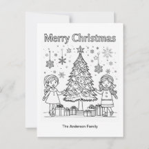 キッズフェスティバルカラーリング写真ツリーメリークリスマス