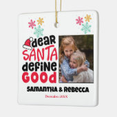 キッズフォトサンおもしろいタオーナメント セラミックオーナメント (左)