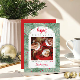 キッズフォトハッピーホリデーカード シーズンカード