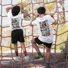 キッズフォトパーソナライズされたコラージュTシャツ Tシャツ