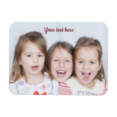 キッズフォトマパーソナライズされたグカスタムネット マグネット (横)