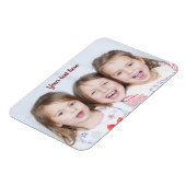 キッズフォトマパーソナライズされたグカスタムネット マグネット (左側)