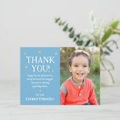 キッズフォトモダンスターサンキューカード サンキューカード (スタンド正面)