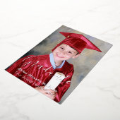 キッズフォト卒業発表 箔招待状 (回転した状態)