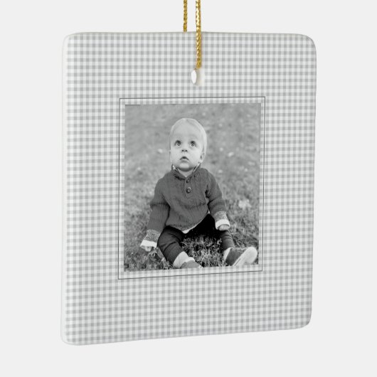 キッズフォト名年グレージンガム年間おもしろい セラミックオーナメント (右)