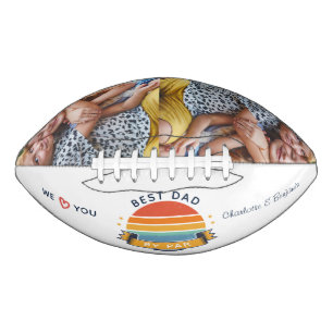 キッズフォト最高のパパファーザーズデイレトロ アメリカンフットボール