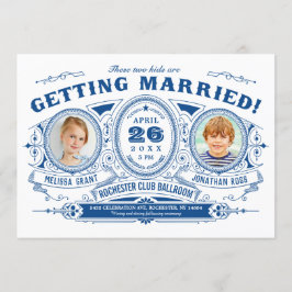 キッズフォト結婚式招待状 | ヴィンテージレトロ 招待状