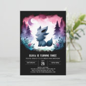 キッズフォレストウルフ誕生日 招待状 (スタンド正面)