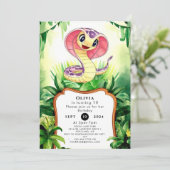 キッズフォレストスネーク誕生日 招待状 (スタンド正面)